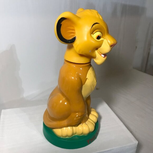 The Lion King Simba Vintage Plastic Bath Bottle Empty 8" Disney Collectible - Picture 4 of 15